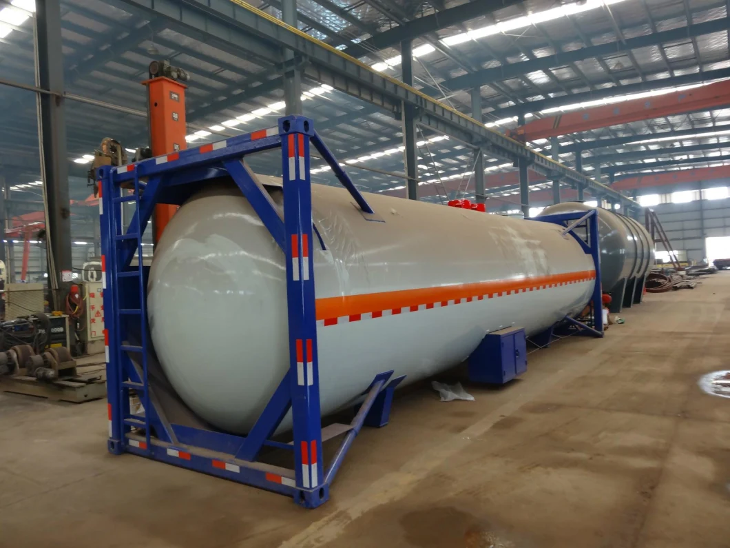 ISO 20ft 40ft Tank Container 60000liters LPG Storage Tank Container