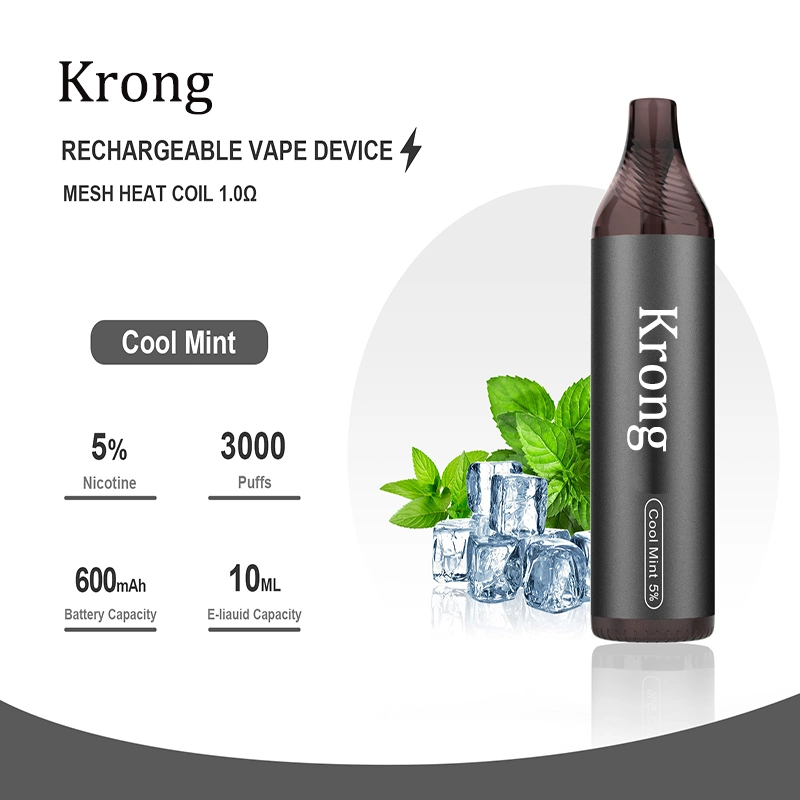 China Made New 600mAh Puff XXL Bar 3000puff Type C Charge Ambient Vaporizer