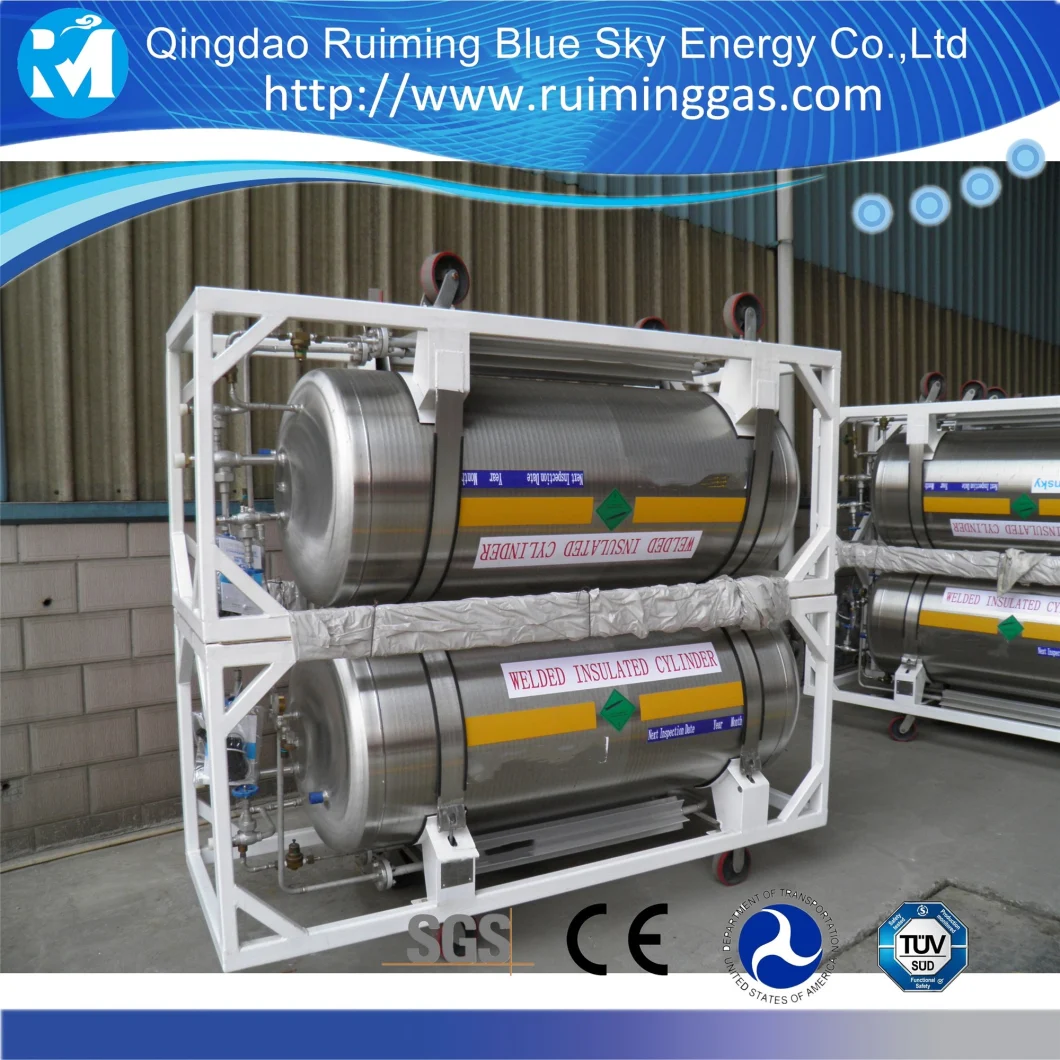 Low Pressure Competitive Price Welded Insulated Composite Liquid Nitrogen Carbon Dioxide Cryogenic Storage Dewar Cylinder