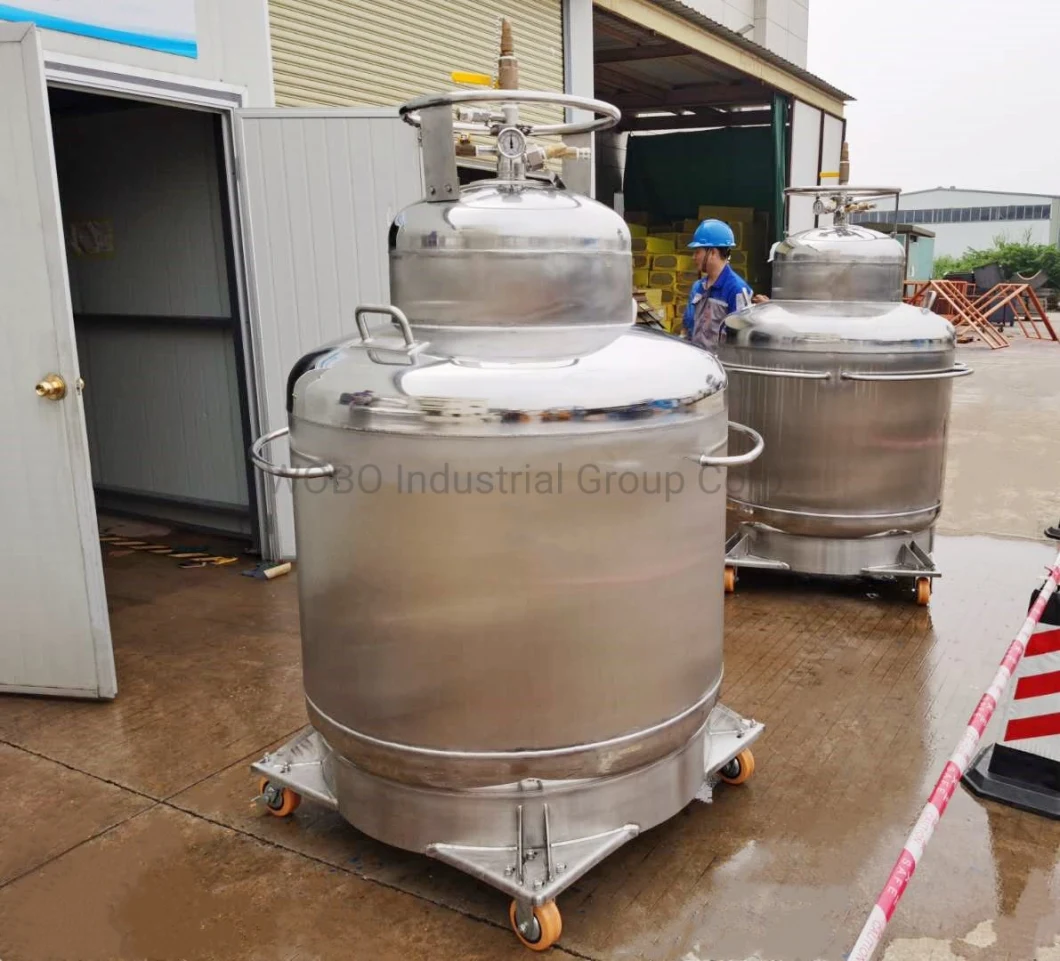 Stainless Steel Liquid Helium Dewar Cylinder for Transportation Storage