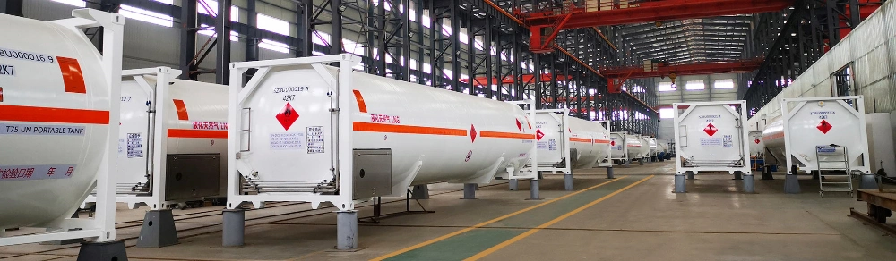 Cryogenic Liquid LNG LPG ISO Tank Container for Gas Station