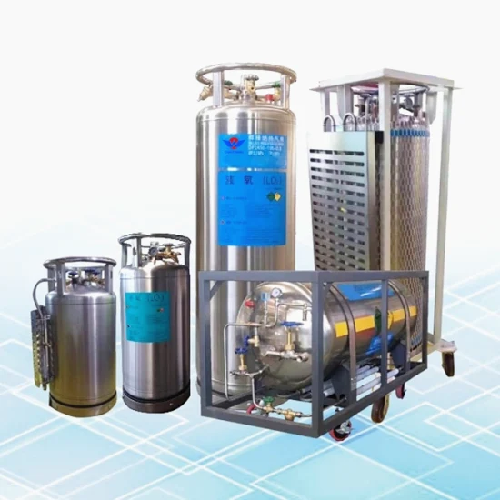 1000L 2.8MPa Vertical Horizontal High Pressure Cryogenic Liquid Dewar Cylinder