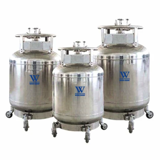 High Pressure Vertical Cryogenic Liquid Helium Welded Insulated Dewar Cylinder