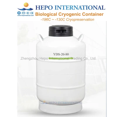 -196degree Portable Liquid Nitrogen Biological Cryopreservation Cooler Container (YDS-6)