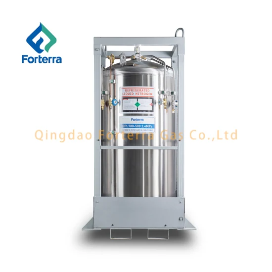 Factory Manufacturer 210L 1.37MPa Mobile Dewar Flask Liquid Nitrogen Cryogenic Gas Container for Oxygen/ Argon /Nirogen