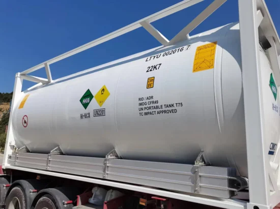 20 Feet T75 ISO Tank Container Cryogenic Liquid Argon, Lin, Lox