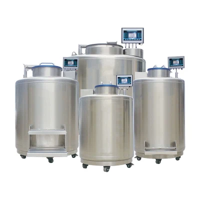 Liquid Nitrogen Biological Semen Dewar Flask Portale Cryogenic Tank Vessel Liquid Nitrogen Container Storage Tank Bull Semen Container for Artificial