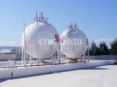 3000m3 1500ton LPG Propane Butane Gas Spherical Storage Tank Egypt